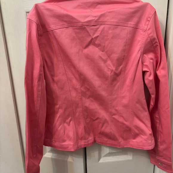 Pink Studded w Rhinestone Buttons Christine Alexander Women's Jacket-Size S - Picture 6 of 7